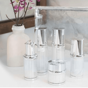 LUXE TOILETRY BOTTLE SET | Airless Travel Toiletry Bottles - Marcy McKenna